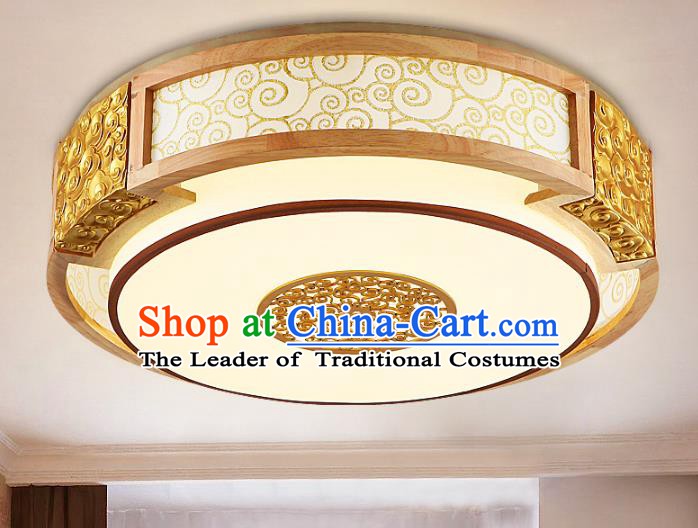 Traditional Chinese Golden Palace Lanterns Handmade Lantern Ancient Ceiling Lamp