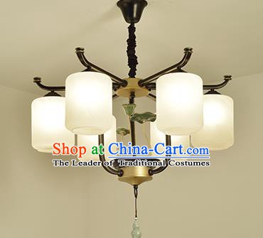 Traditional Handmade Chinese Palace Lanterns Ancient Six-Lights Ceiling Lantern Ancient Lamp