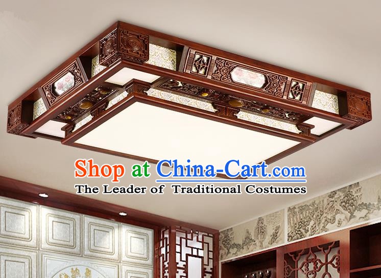 Traditional Chinese Handmade Wood Lantern Printing Palace Lantern Ancient Ceiling Lanterns