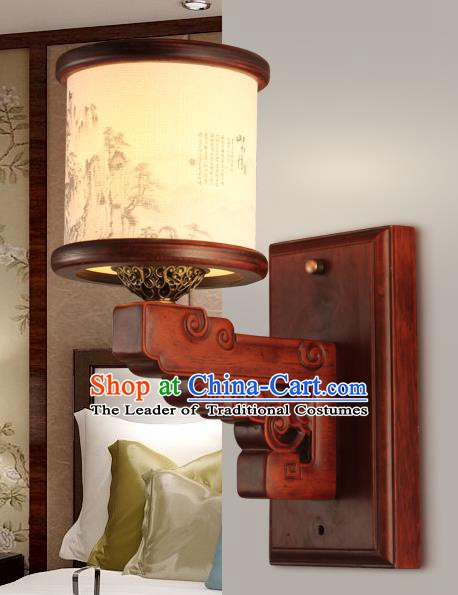 China Handmade Palace Lanterns Wall Lantern Ancient Wood Lanterns Traditional Lamp