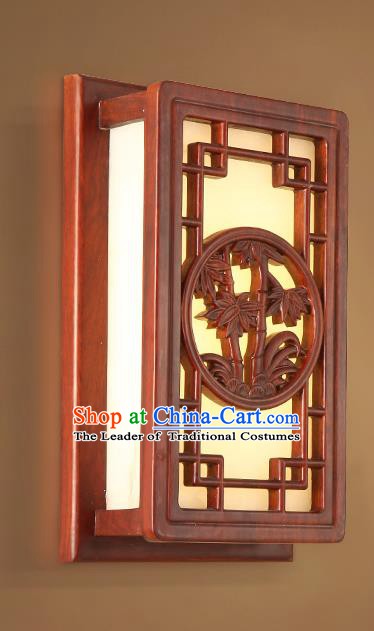 China Handmade Marble Lanterns Palace Wall Lantern Ancient Wood Carving Bamboo Lanterns Traditional Lamp