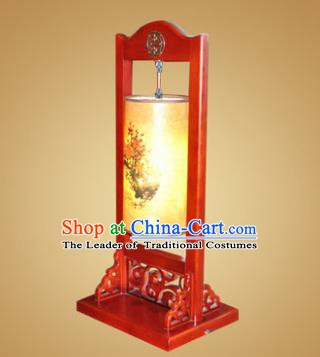 China Handmade Wood Painted Lanterns Palace Desk Lantern Ancient Lanterns Traditional Lamp