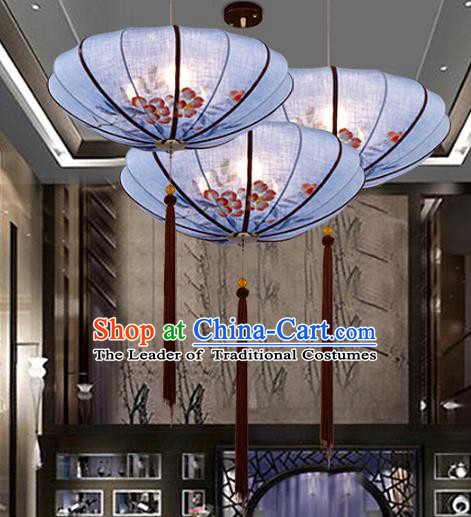 Traditional Chinese Painting Flowers Palace Lantern Handmade Hanging Lanterns Ancient Lamp