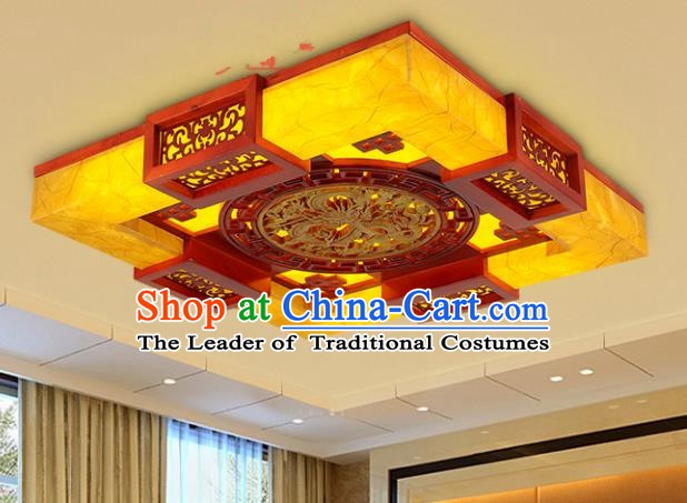 Top Grade Handmade Wood Palace Lanterns Traditional Chinese Lantern Ancient Ceiling Lanterns