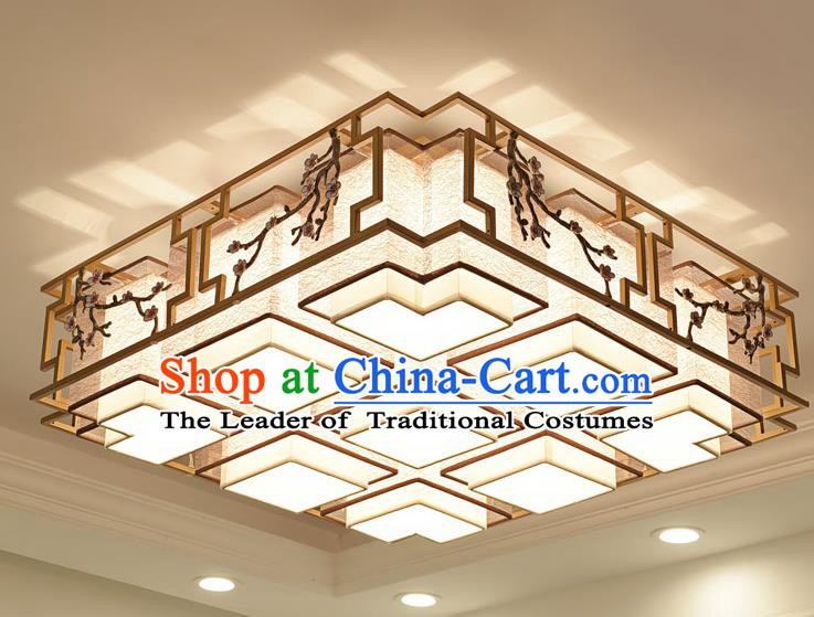 China Handmade Ceiling Lanterns Traditional Chinese Embroidered Nine-Lights Palace Lantern Ancient Lanterns