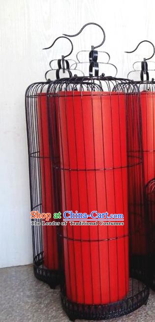 Top Grade Handmade Birdcage Palace Lanterns Traditional Chinese Red Lantern Ancient Ceiling Lanterns