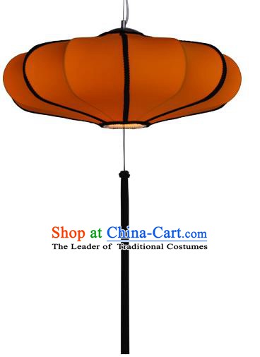 Top Grade Handmade Orange Lanterns Traditional Chinese Palace Lantern Ancient Ceiling Lanterns