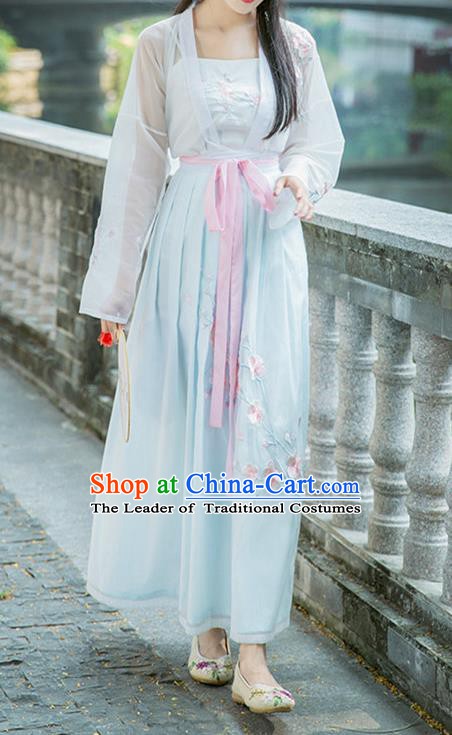 Ancient Chinese Song Dynasty Nobility Lady Princess Embroidered Costume for Women