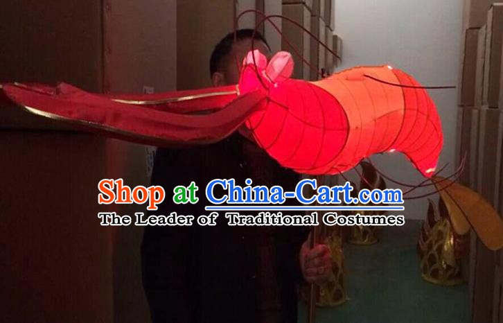 China Handmade Shrimp Lanterns Traditional Chinese New Year Palace Lantern Ancient Lanterns