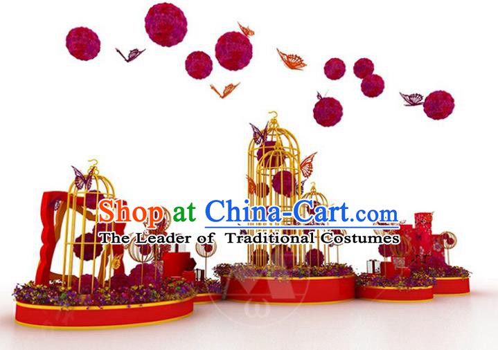 Handmade China Spring Festival Lamp Lamplight Decorations Stage Display Lanterns