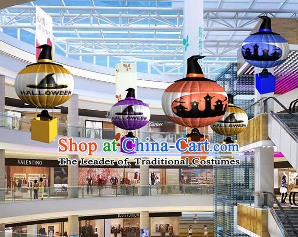 Handmade Halloween Decorations Hot Air Balloon Lanterns Stage Display Lamp