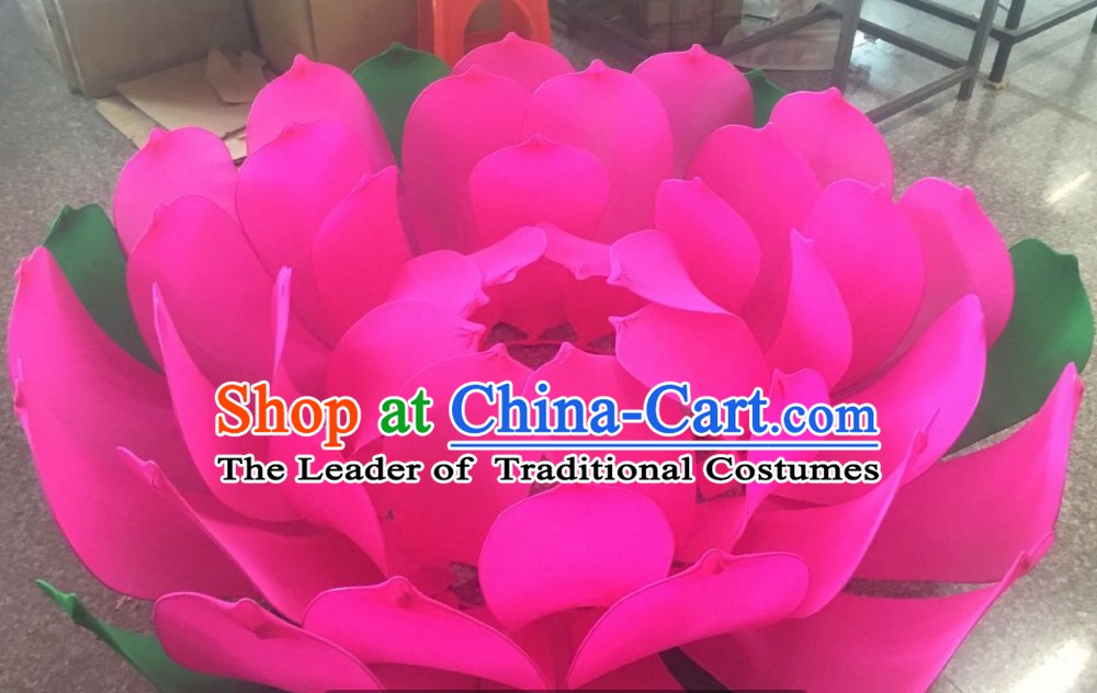 Handmade Stage Pond Giant 2 Meters Lotus Flower Props Arts