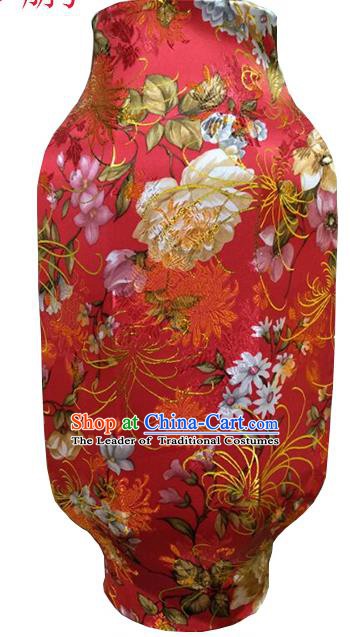 Traditional Chinese Lantern Handmade Ancient Red Lantern Peony Flowers Lanterns Festival Lamps