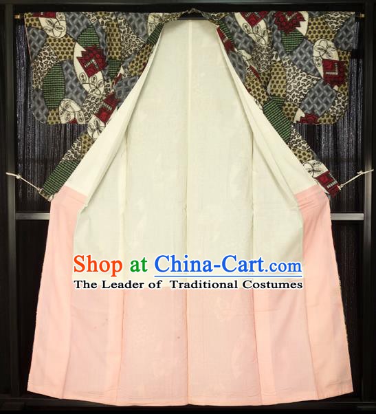 Japanese Traditional Kimono Printing Robe Japan Haori Apparel Yukata Costume for Men