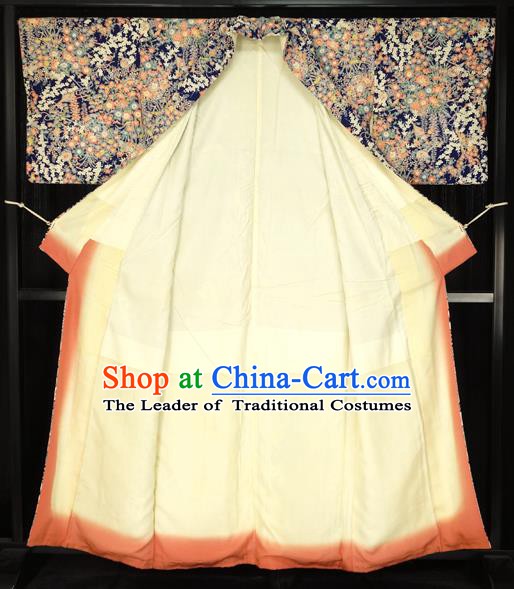 Asian Japan Furisode Kimono Formal Costume Traditional Japanese Yukata Dress for Women