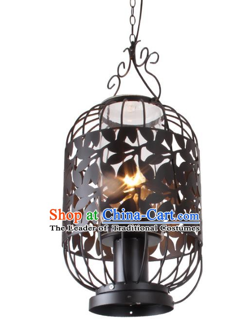 Traditional Chinese Ancient Palace Lantern Iron Ceiling Lanterns Hanging Lanern