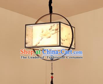 Traditional China Handmade Lantern Ancient Orchid Hanging Lanterns Palace Ceiling Lamp