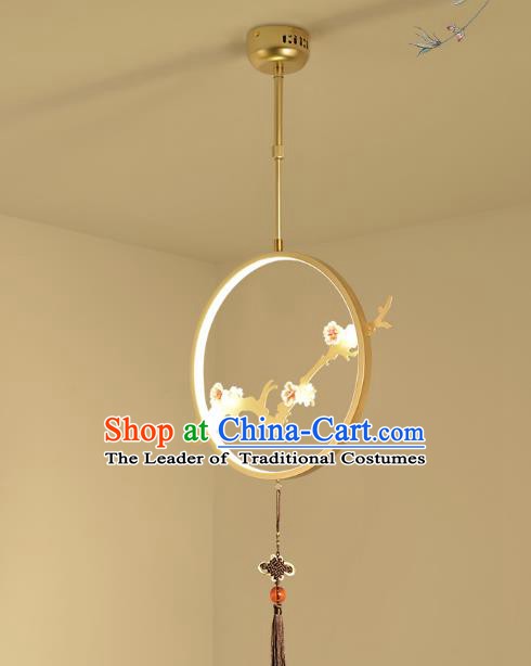 Traditional China Handmade Lantern Ancient Golden Hanging Lanterns Palace Ceiling Lamp