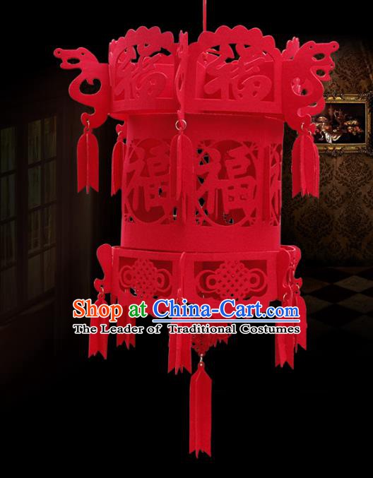 China Handmade Red Lantern Traditional New Year Lanterns Palace Portable Lamp