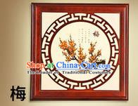 Asian China Handmade Wall Lanterns Traditional Ancient Square Lamp Printing Plum Blossom Palace Lantern