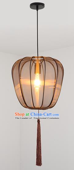 China Handmade Pumpkin Lantern Traditional Ancient Hanging Lanterns Palace Ceiling Lamp