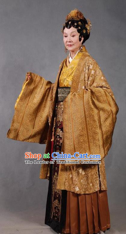 Chinese Ancient Novel Character A Dream in Red Mansions Dowager Madam Wang Costume for Women