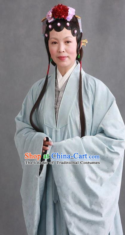 Chinese Ancient Novel Character A Dream in Red Mansions Concubine Zhao Costume for Women