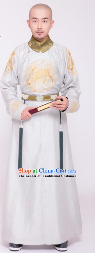 Chinese Ancient Qing Dynasty Major General Nian Gengyao Costume for Men