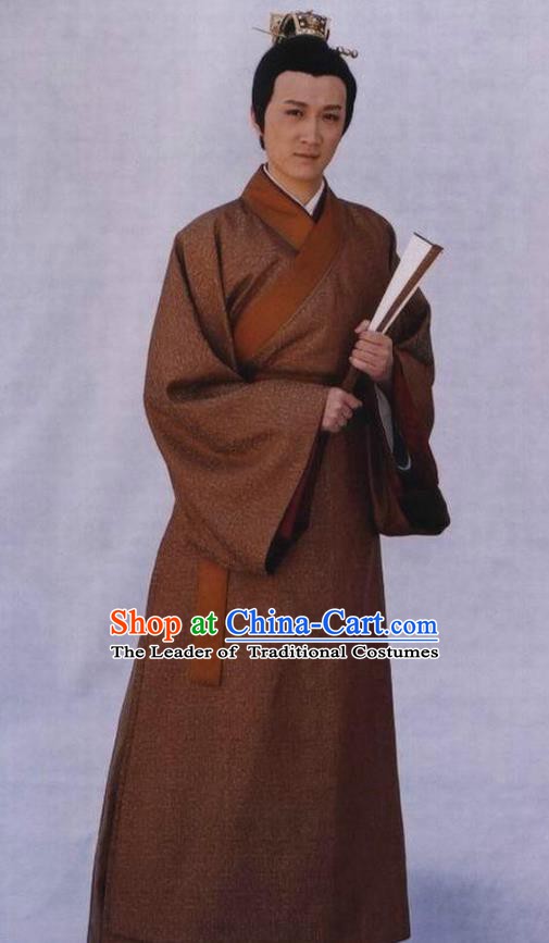 Chinese Ancient Emperor Costume Ming Dynasty Zhengde Emperor Zhu Houzhao Imperial Robe for Men