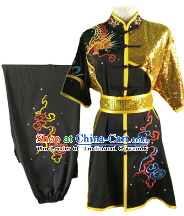 Top Changquan Nanquan Long Fist Southern Fist P Short Sleeves Best and the Most Professional Kung Fu Competition Dresses Contest Suits