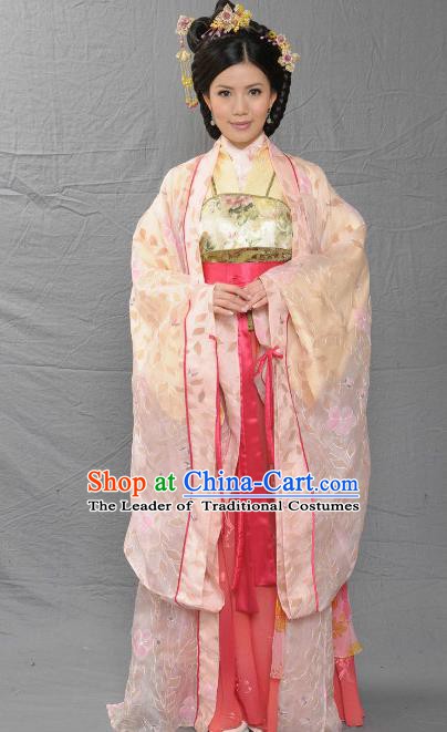 Chinese Song Dynasty Palace Lady Embroidered Mullet Dress Ancient Imperial Consort of Zhao Yun Replica Costume for Women