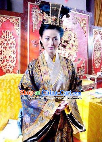 Chinese Ancient Song Dynasty Palace Queen Mother Embroidered Replica Costume for Women