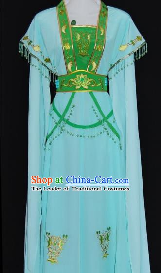 Traditional China Beijing Opera Actress Green Dress Chinese Peking Opera Diva Costume