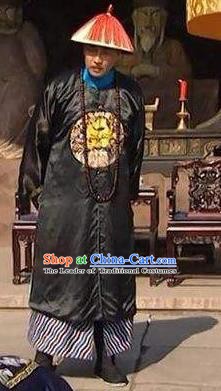 Chinese Traditional Historical Costume China Qing Dynasty Prince Yong Embroidered Clothing