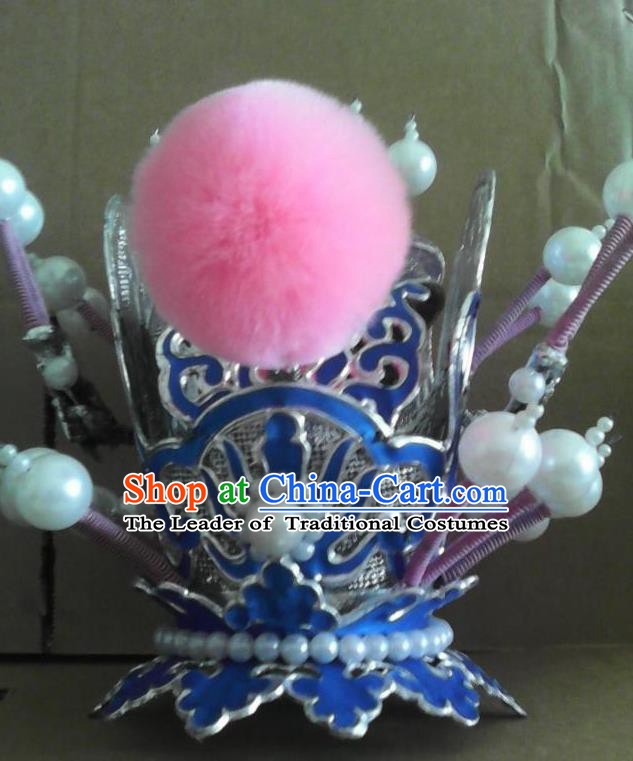 Traditional China Beijing Opera Niche Hair Accessories Ancient Chinese Peking Opera Hairdo Crown Headwear