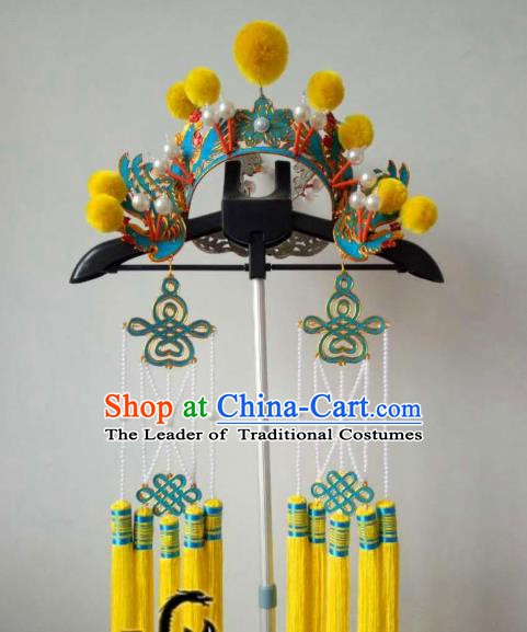 Chinese Traditional Beijing Opera Pantaloon Helmet Peking Opera Female General Hats Headwear