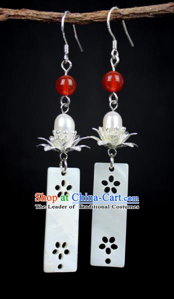 Chinese Ancient Handmade Earrings Accessories Hanfu Tassel Eardrop for Women