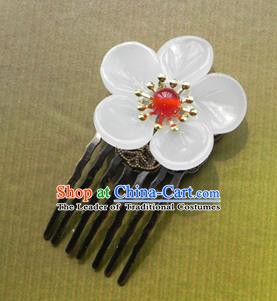 Chinese Ancient Handmade Hair Accessories Hairpins Classical Hanfu Flowers Hair Comb for Women