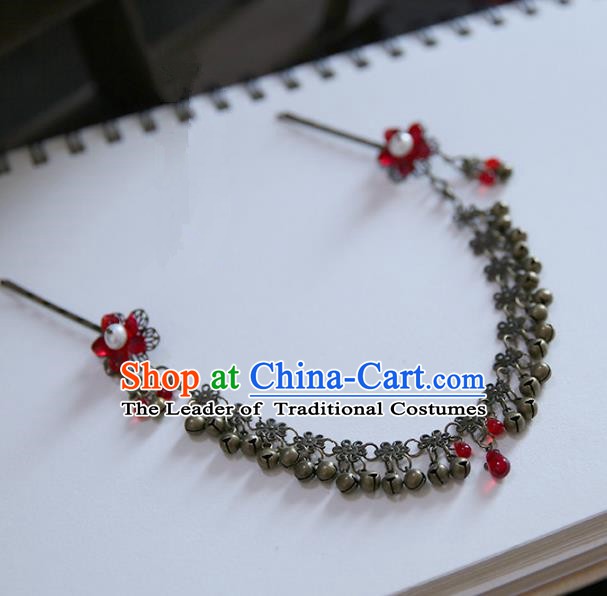 Chinese Ancient Handmade Hanfu Frontlet Hairpins Palace Lady Hair Accessories for Women