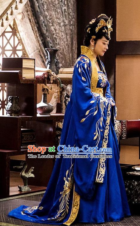 Nirvana in Fire Chinese Ancient Northern and Southern Dynasties Queen Hanfu Dress Replica Costume for Women