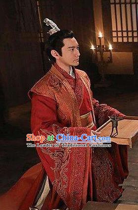 Nirvana in Fire Ancient Chinese Swordsman Prince Xiao Pingzhang Wedding Replica Costume for Men