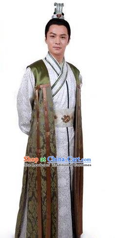 Chinese Ancient Tang Dynasty Emperor Li Shimin Embroidered Replica Costume for Men