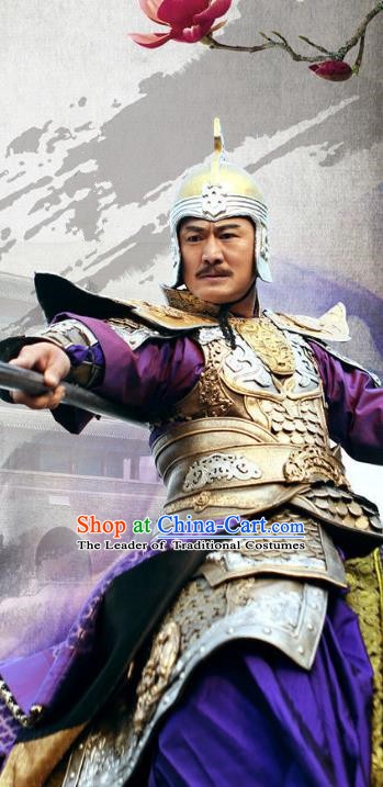 Chinese Ancient Three Kingdoms Period General Gongsun Zan Replica Costume for Men