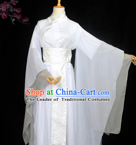 Chinese Ancient Fairy Young Lady Costume Cosplay Female Swordsman Little Dragon Maiden Dress Hanfu Clothing for Women