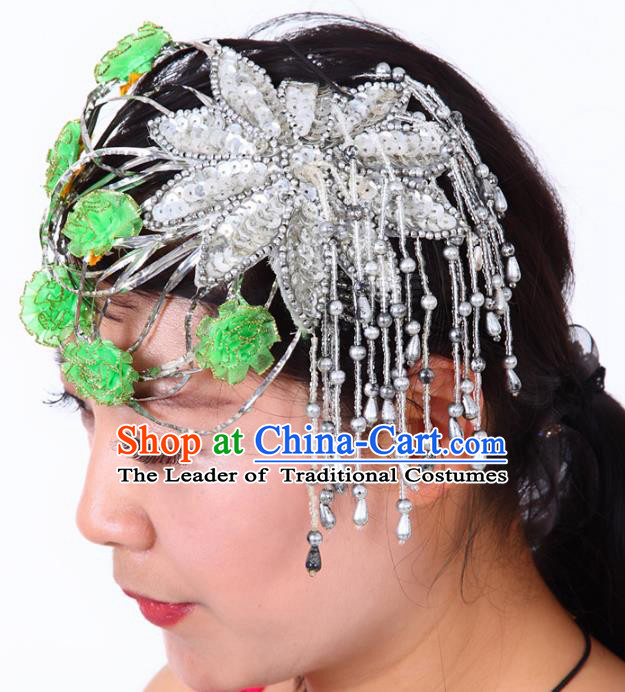 Chinese Traditional Classical Dance Hair Accessories Folk Dance Yangko Headwear for Women