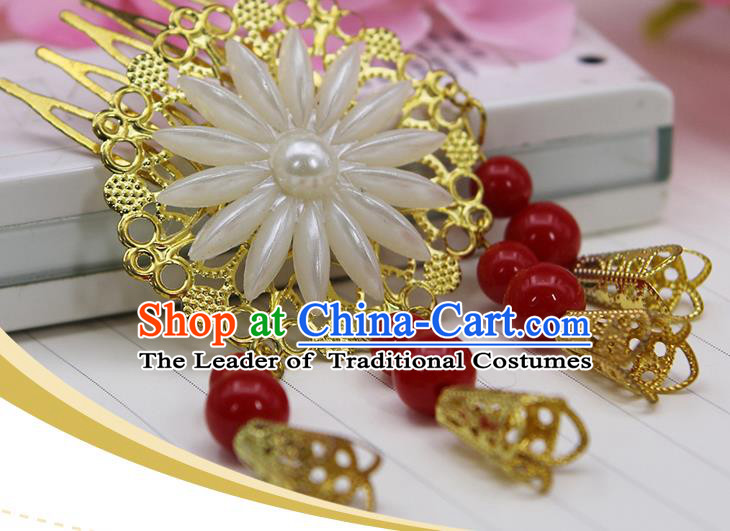 Chinese Ancient Hair Accessories Hanfu Hairpins Hair Comb Traditional Queen Headwear for Women