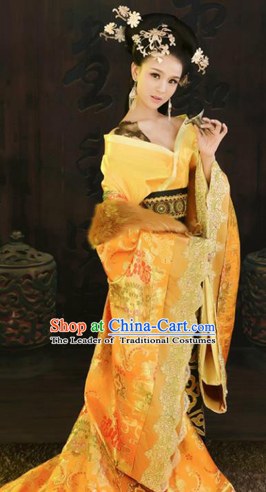 Chinese Ancient Imperial Consort Embroidered Hanfu Dress Tang Dynasty Palace Lady Replica Costume for Women