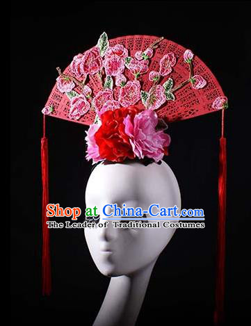 Top Grade China Traditional Hair Accessories Halloween Royal Crown Stage Performance Modern Fancywork Headwear