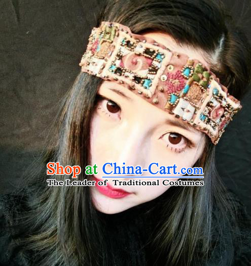 Top Grade Catwalks Hair Accessories Exaggerated Bohemian Headband Modern Fancywork Headwear