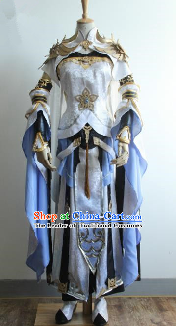 China Ancient Cosplay Taoist Nun Costumes Chinese Traditional Swordsman Warriors Knight-errant Clothing for Women